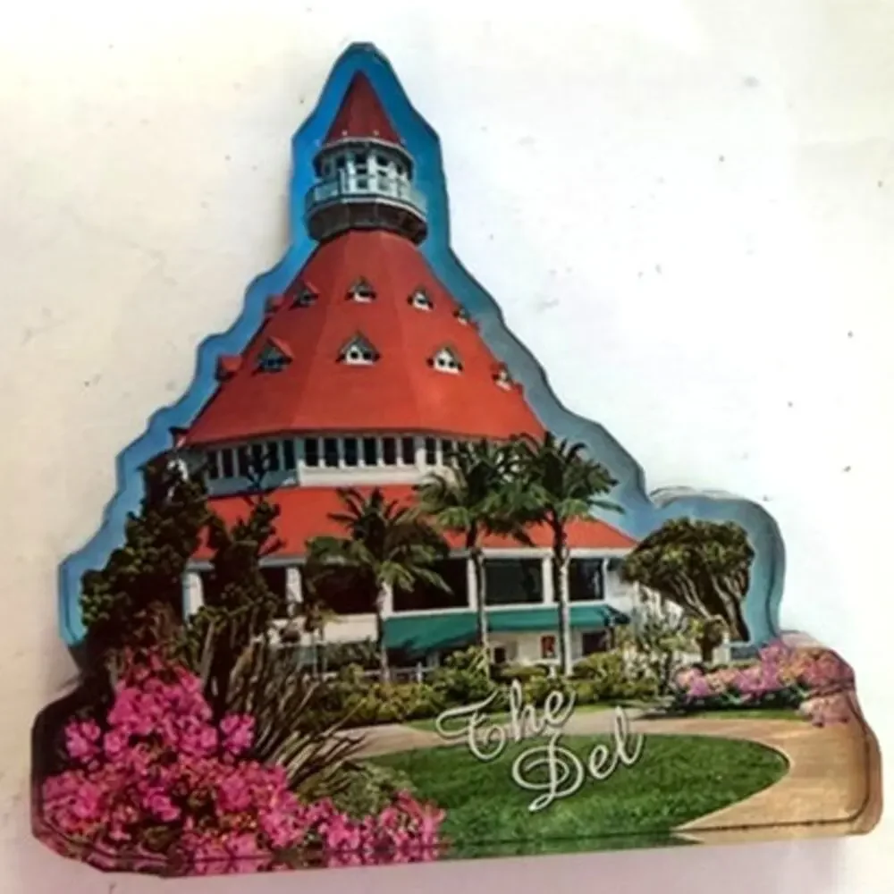 Hotel del Coronado Die‑Cut Acrylic Magnet The Del Victorian Tower 2‑1/2